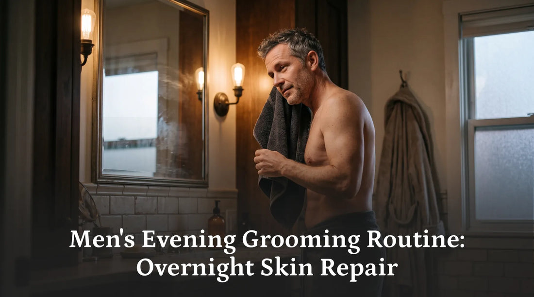 Men's Evening Grooming Routine: Overnight Skin Repair